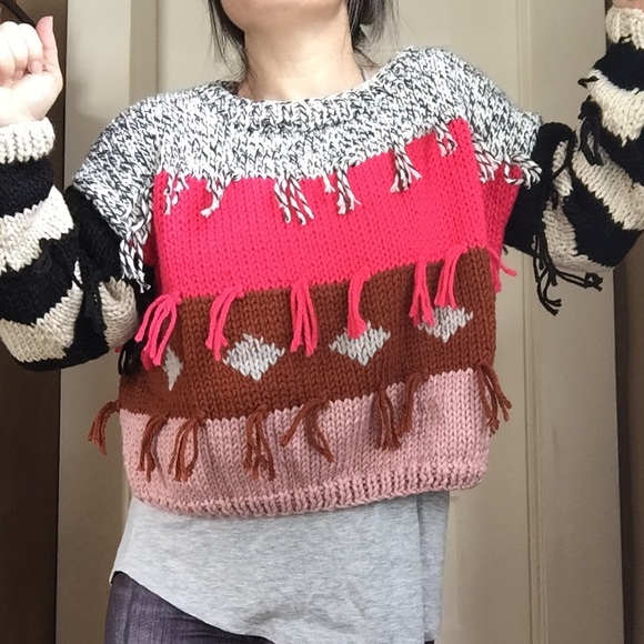 Pina Fringed Sweater by Vero Alfie - Picture 1 of 7